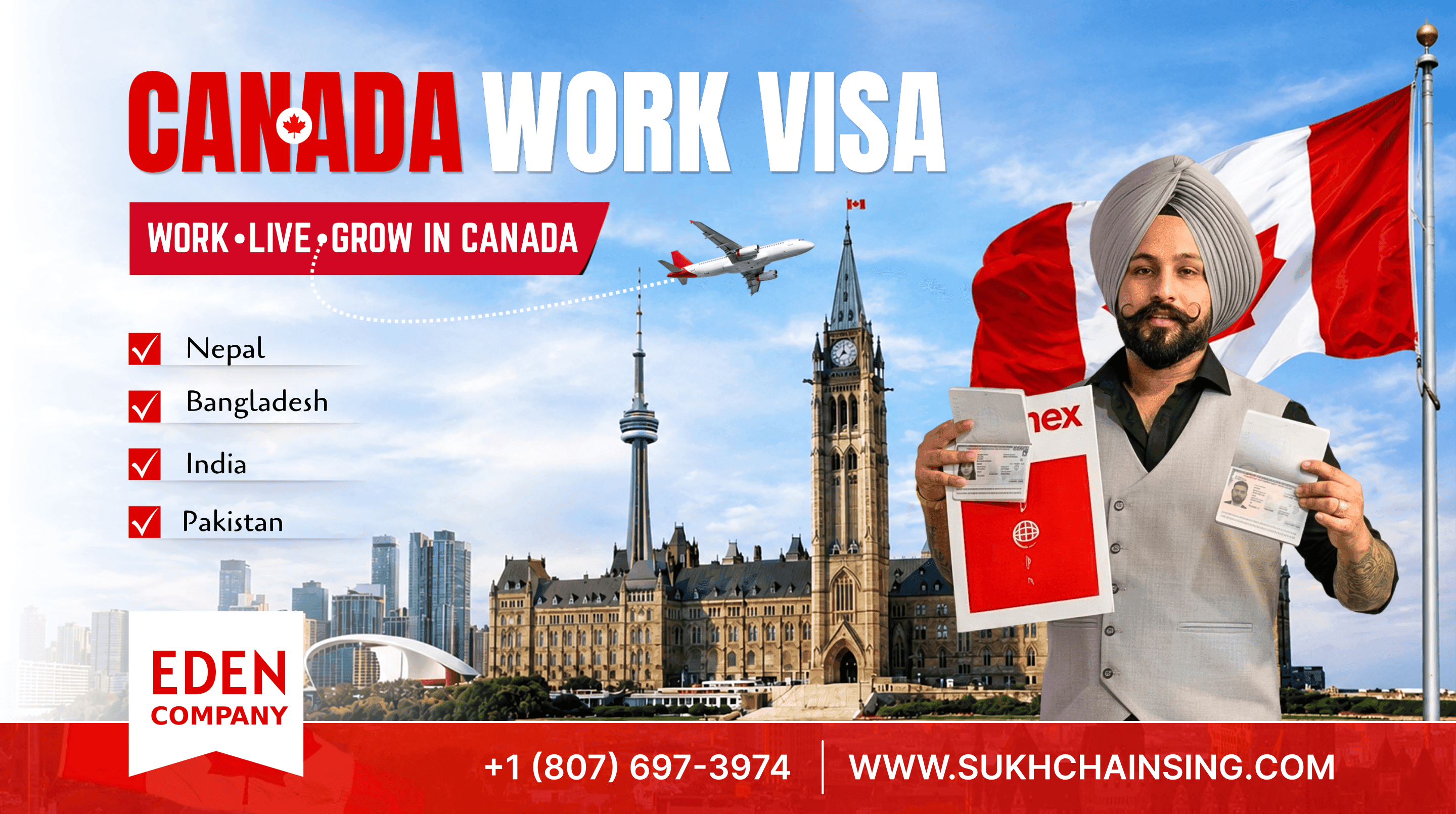 Canada Work Visa 2026 - Apply Now